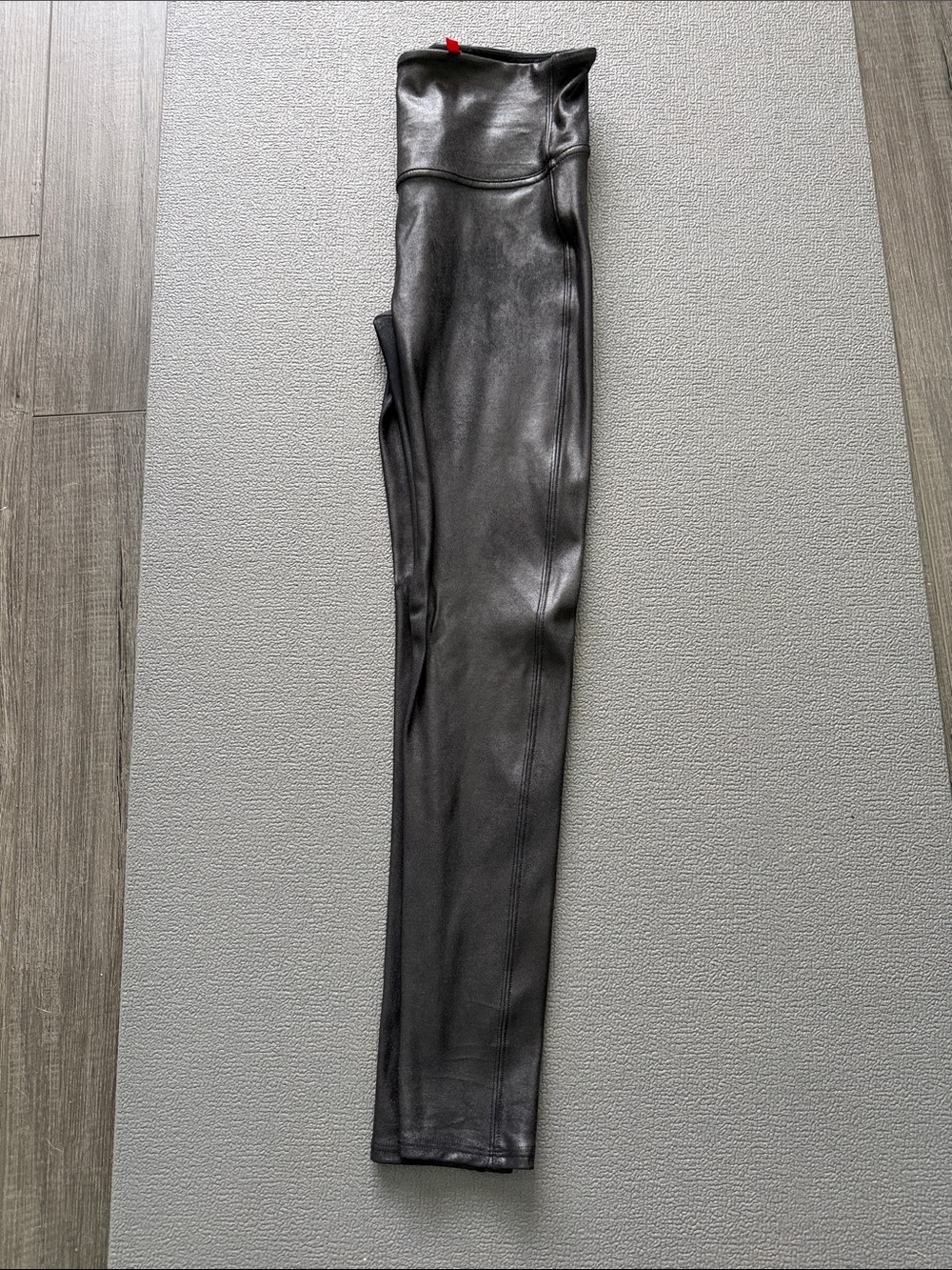 SPANX Black Faux Leather Leggings